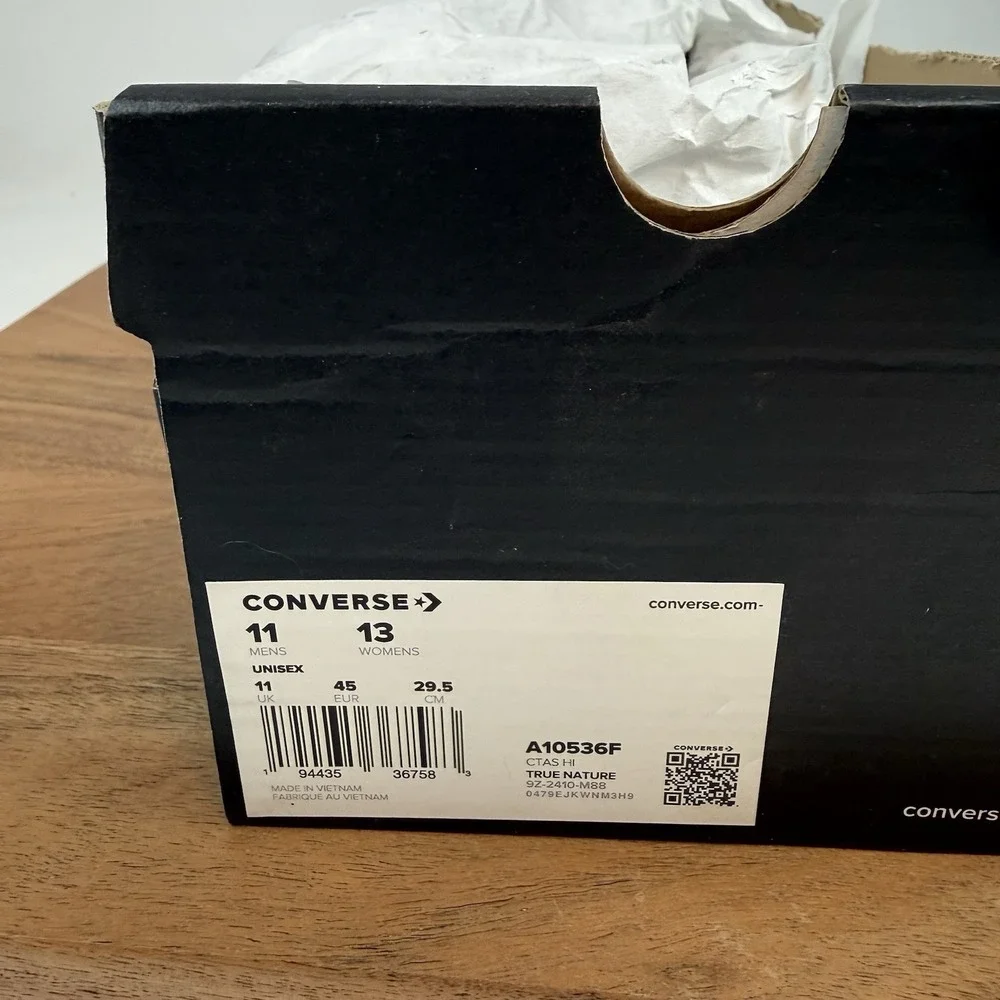 New NIB Mens Converse CTAS Hi True Nature Casual Sneakers Shoes Size 11 D - Picture 8 of 8